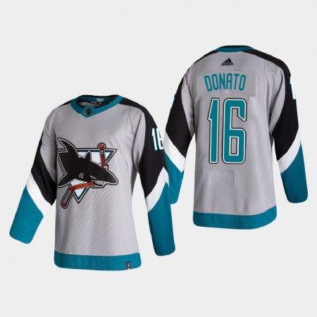 Mænd NHL San Jose Sharks Trøje Ryan Donato 16 2020-21 Reverse Retro Authentic
